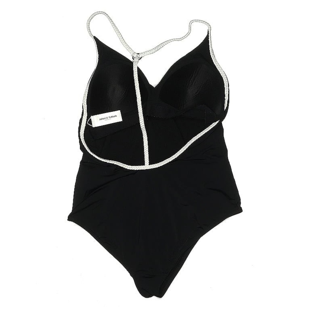 LADIES AFRIEL & TABBRIS 1PC BLACK WHITE Whitney T Back SWIMSUIT SIZE US 10